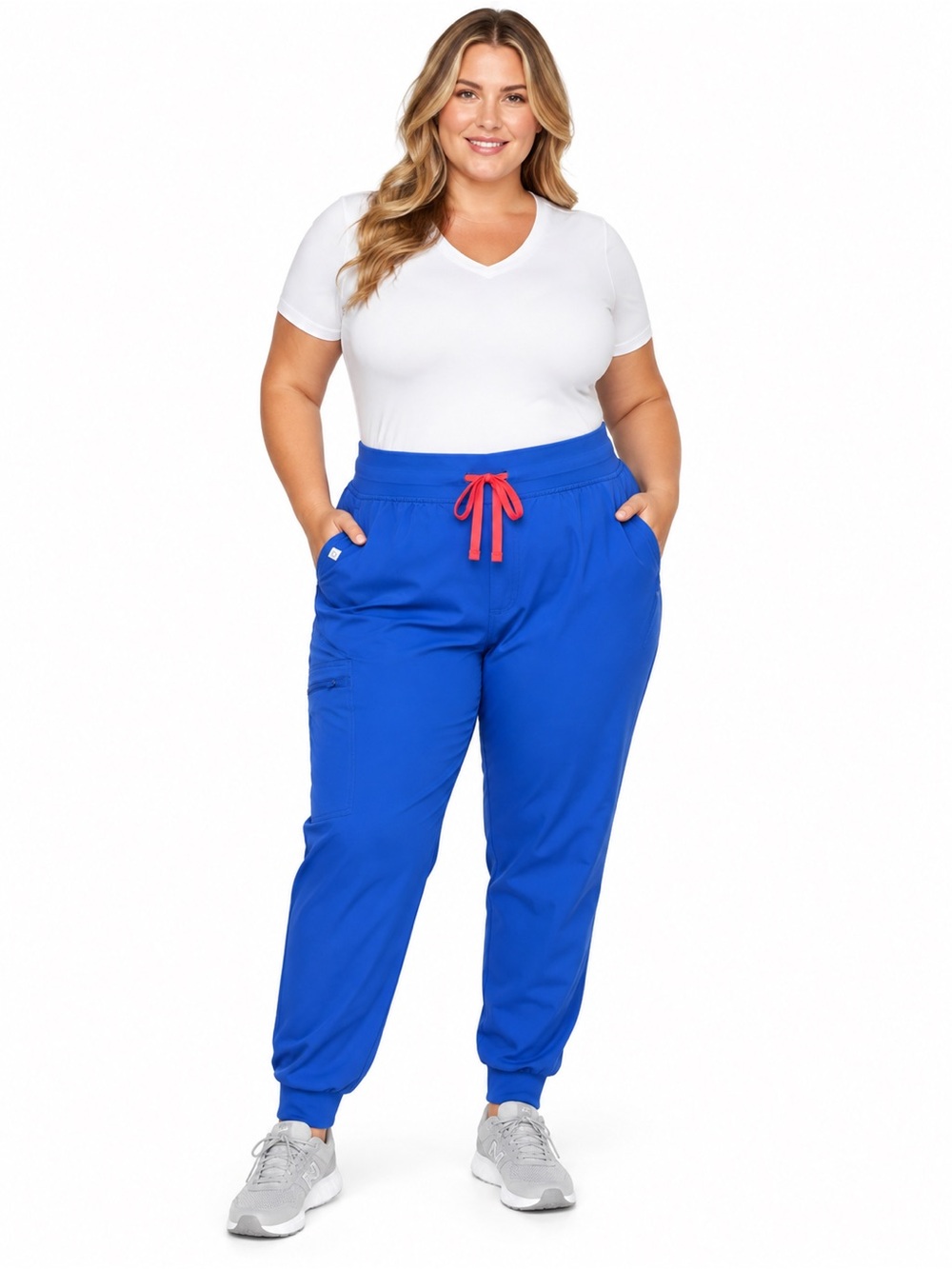 FIGS High Waisted Zamora Jogger Scrub Pants Women’s 6XLT Royal Blue NWT
